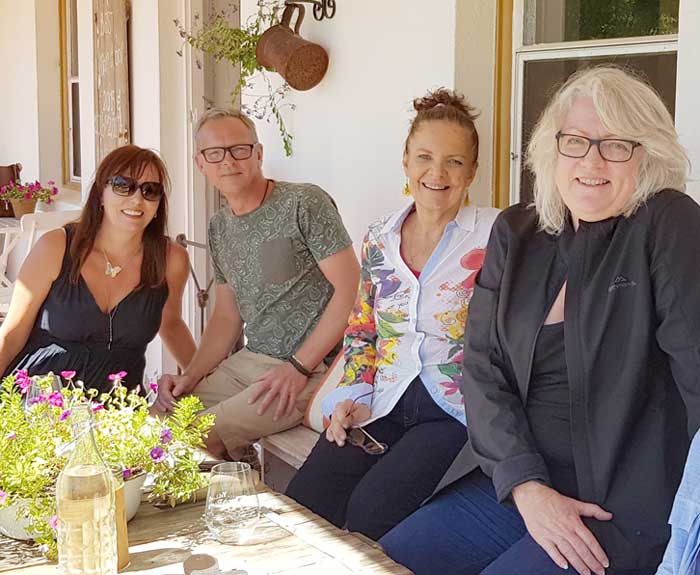 Relaxing out the front