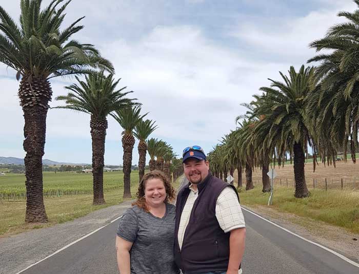 The road to Seppeltsfield